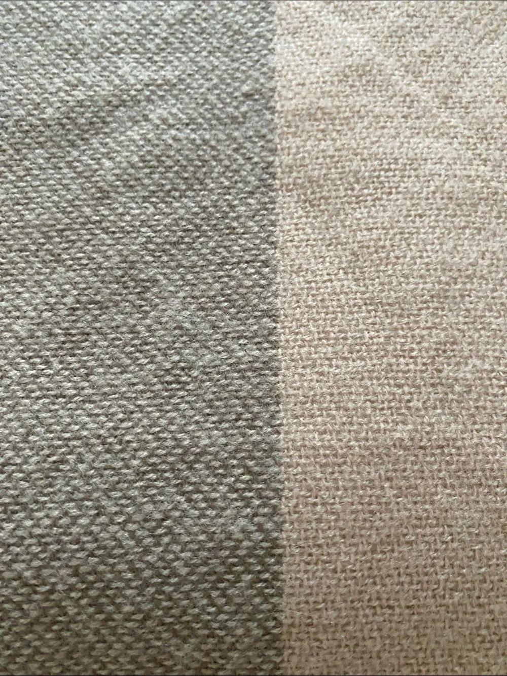 H&M Two-Tone Pink and Taupe Fringed Wrap Scarf